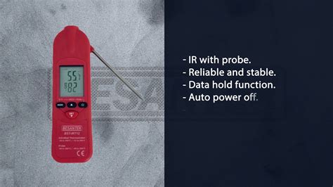 Besantek Bst Irt Ir Thermometer With Built In Thermistor Probe Youtube