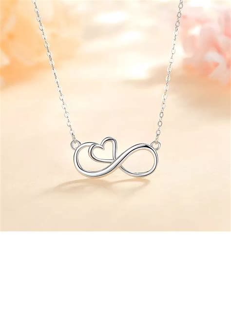 Buy Soeoes Sterling Silver Simple And Fashion Infinity Symbol Heart