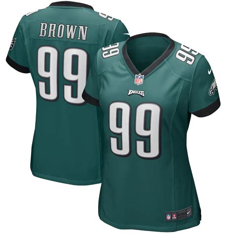 Women's Philadelphia Eagles Jerome Brown Nike Midnight Green Game ...