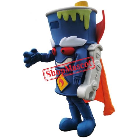 Trash Can Robot Mascot Costume