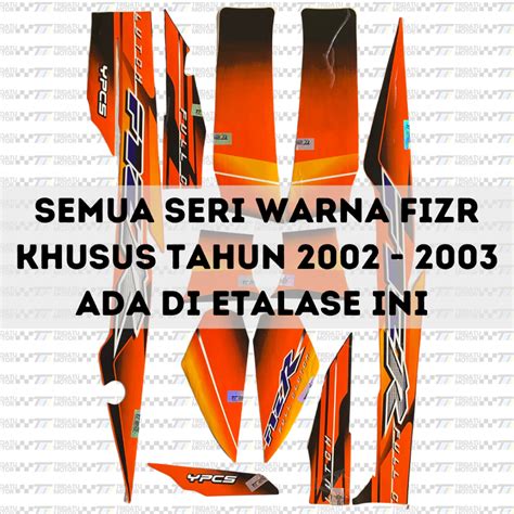 Jual STRIPING YAMAHA FIZR 2002 2003 STICKER FIZR LIS LIST F1ZR YAMAHA