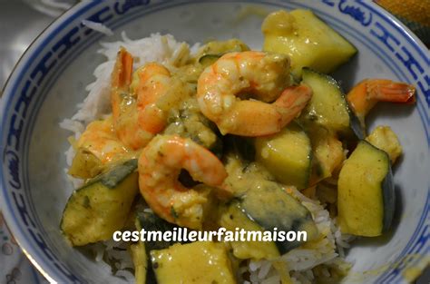 Crevettes Au Curry Et Au Courgettes Cest Meilleur Fait Maison