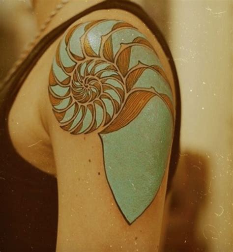 Die besten 25+ Nautilus tattoo Ideen auf Pinterest | Nautilus, goldenes Verhältnis Tätowierung ...