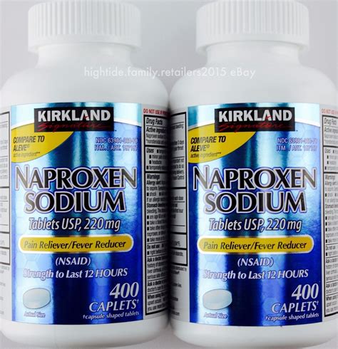 Kirkland Naproxen Sodium 220mg Aleve Pain Fever Reducer 400 Or 800