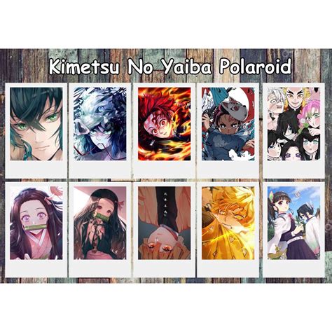 Jual Foto Photo Polaroid Anime Kimetsu No Yaiba Demon Slayer Shopee