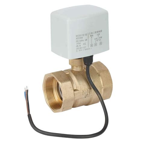 Motorized Ball Valveac220v Dn50 2 Inch 2 Way 3 Wire High Strength Brass Electric Motorized Ball