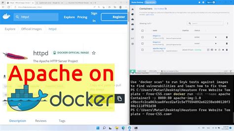 How To Install Apache Web Server In A Docker Container YouTube