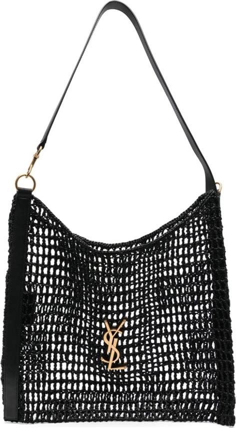 Saint Laurent Oxalis Raffia Shoulder Bag ShopStyle