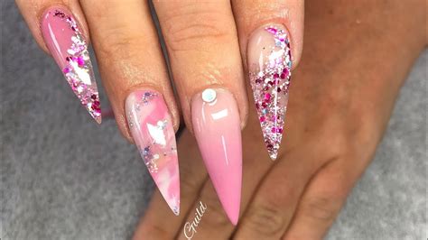 Stiletto Acrylics Stiletto Nail With Acrylic Tutorial Your Client