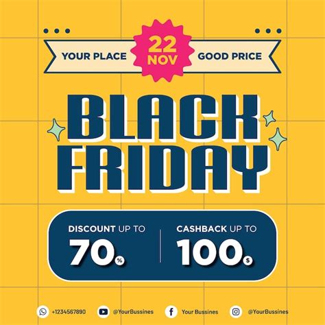 Premium Vector Black Friday Design Poster