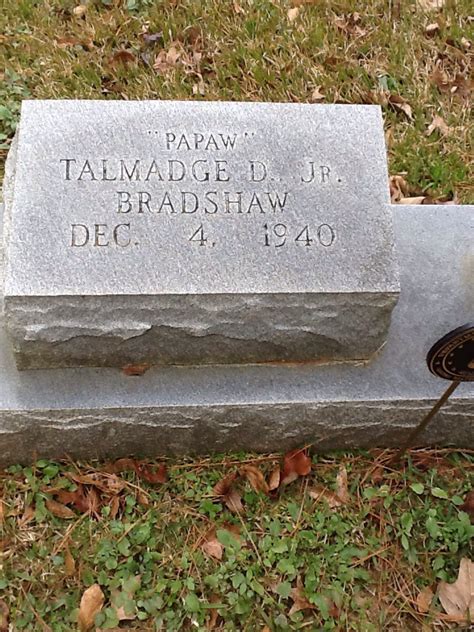 Talmadge D Bradshaw Find A Grave Memorial