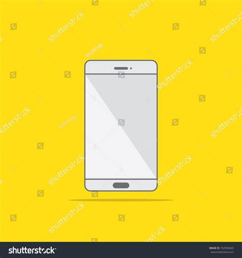 Flat Style Icon Phone Vector Illustration Stock Vector (Royalty Free ...