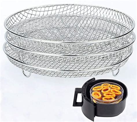 Amazon.com: XL Air Fryer Accessories-Air Fryer Three Stackable Racks ...