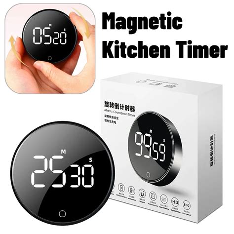 Magn Tico Led Digital Kitchen Timer Cozinhando Chuveiro Estudo Cron