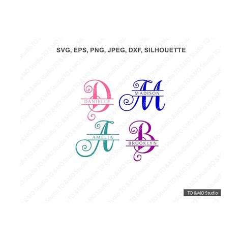 Monogram Svg Monogram Alphabet Svg Monogram Clipart Flour Inspire