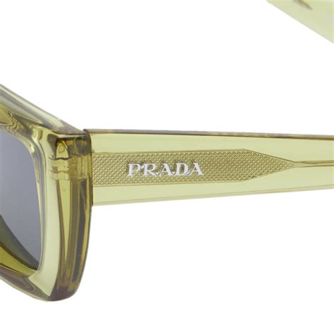 Prada Eyewear PR 24YS Sunglasses Crystal Fern Dark Grey END GB