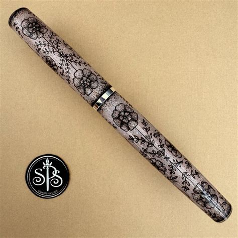 Available Floral Design Painted Fountain Pen Stanford Pen Studio