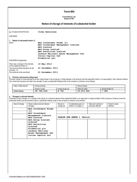 Fillable Online Iluka Form Oeic And Pru Fax Email Print