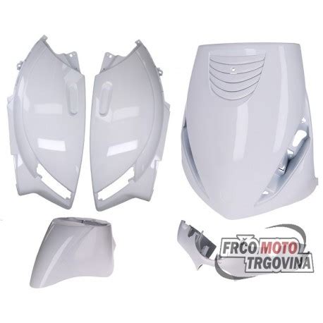 Fairing Kit Glossy White For Piaggio Zip Ac