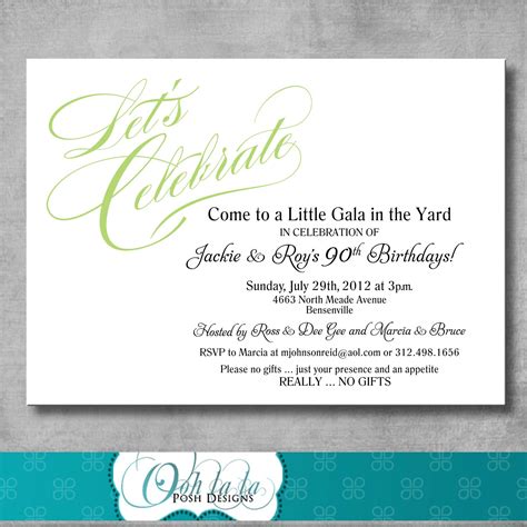 Printable Adult Birthday Party Invitation by OohlalaPoshDesigns