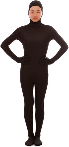 Seeksmile Unisex Face Open Second Skin Spandex Zentai Full