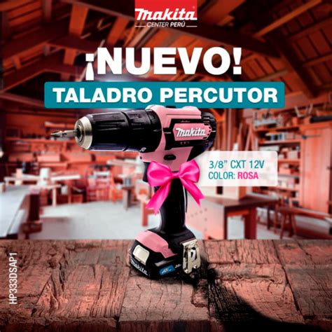 Taladro Percutor Cxt V Color Rosa Hp Dsap Makita Center Peru