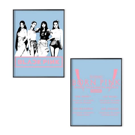 Blackpink World Tour 2023 Poster Set Blackpink Born Pink Blackpink Poster Set Sold By Tarantula