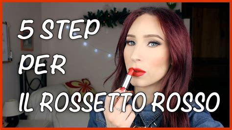 5 STEP Per Applicare Perfettamente Il ROSSETTO ROSSO YouTube