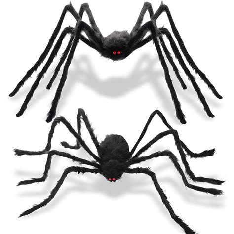 The Holiday Aisle® Halloween Spider Decorations 2 Pcs Realistic Hairy