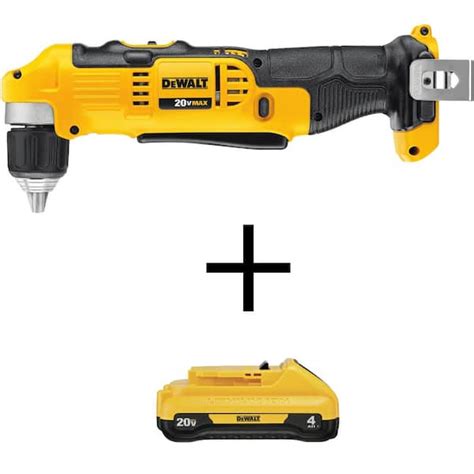 Dewalt V Max Cordless In Right Angle Drill Driver And V