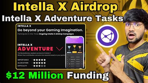 Intella X Adventure New Task Full Guide Million Funding Animoca