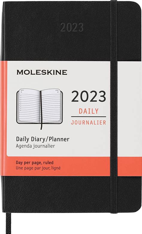 Amazon Moleskine 2023 Daily Planner 12M Pocket Black Soft