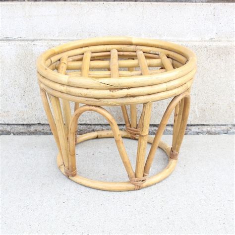 Rattan Footstool Etsy