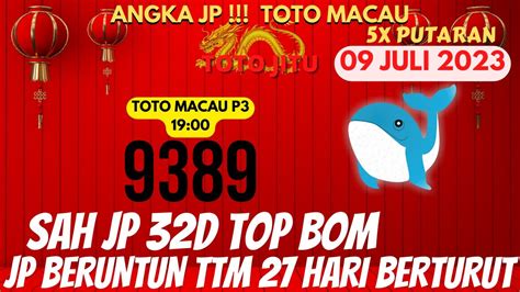 Prediksi Macau Hari Ini Juli Prediksi Totomacau Hari Ini