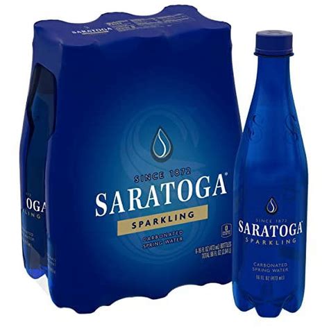 Saratoga Sparkling Spring Water Bottle Pet Oz Pack Walmart