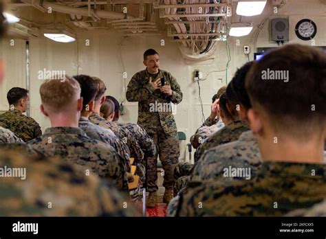 U S Navy Chaplain Lt Cmdr Jeremy Blythe With 31st Marine