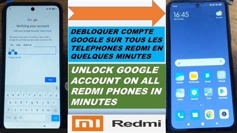 Débloquer le compte Google FRP sur un téléphone REDMI XIAOMI gratuit