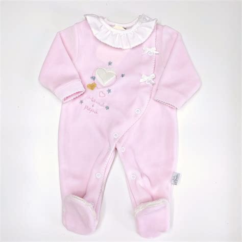 Babygrow Veludo Cora Es Rosa Ikisbaby