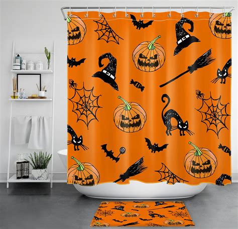 Spooky Halloween Castle Shower Curtain Create A Hauntingly Festive