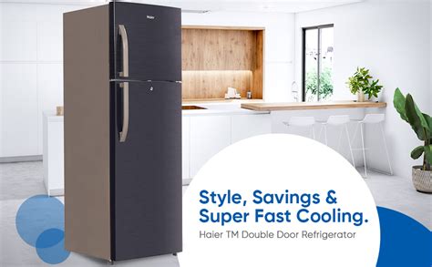 Haier L Star Frost Free Double Door Refrigerator Hrf Bks E