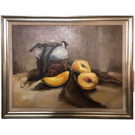 Oil On Canvas Still Life Painting Mid Th Century For Sale At Stdibs