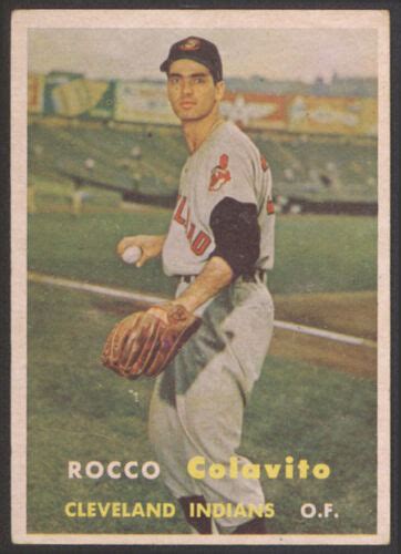 Topps Baseball Rocco Rocky Colavito Rookie Cleveland