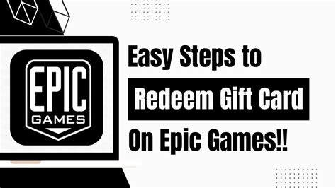 How To Redeem Epic Games Gift Card Use Epic Games Gift Cards YouTube