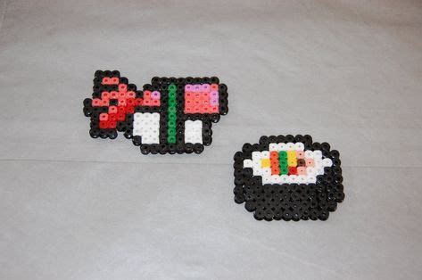 Sushi Hama Beads By Kitsunespe On Deviantart Hama Beads Diy Perler