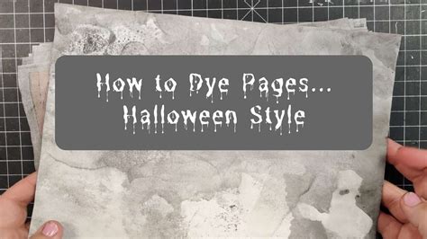 Watch How I Dye Papers For Halloween Junk Journals YouTube