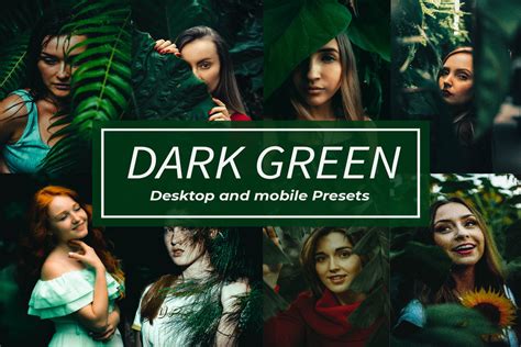 Dark Green Lightroom Presets Graphic By Neoreborn Creative Fabrica