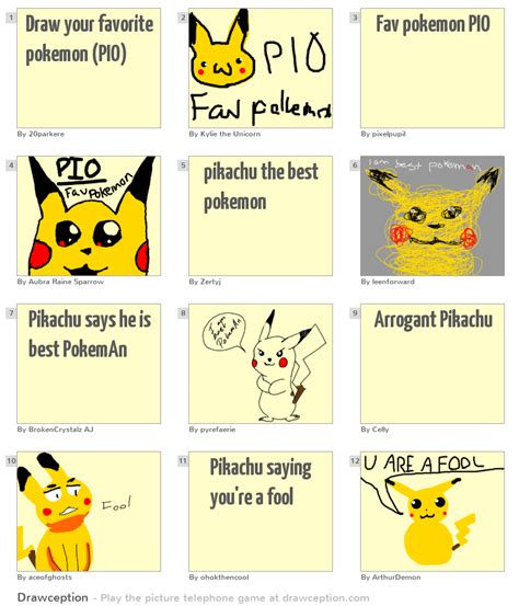 Draw Your Favorite Pokemon Pio Drawception