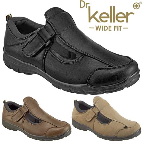 DR KELLER MENS WIDE FIT SANDALS LIGHTWEIGHT SUMMER CLOSED TOE CASUAL ...