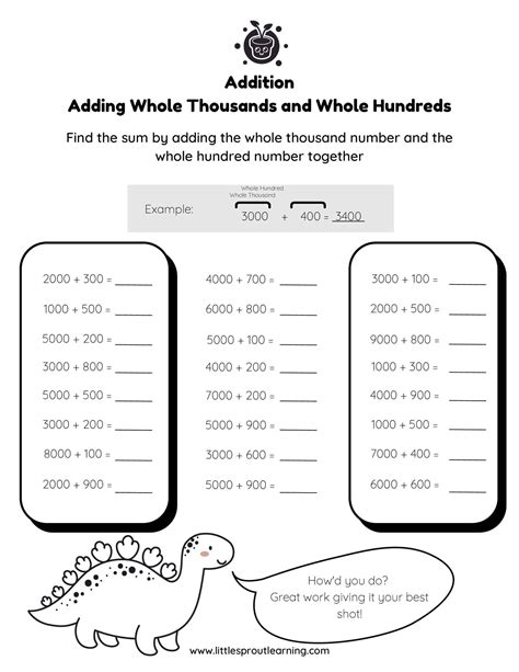 Best Grade 3 Addition Worksheets Little Sprout Art