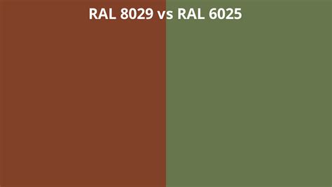 Ral 8029 Vs 6025 Ral Colour Chart Uk